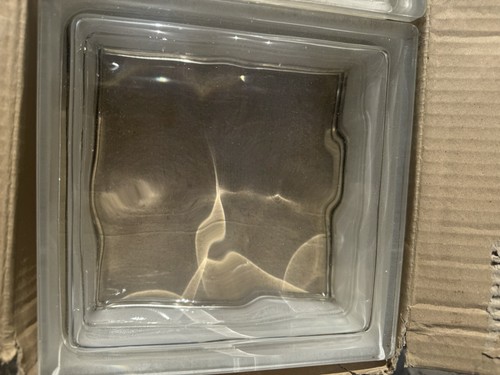 Wavy glass brick - brick/block, 190mm