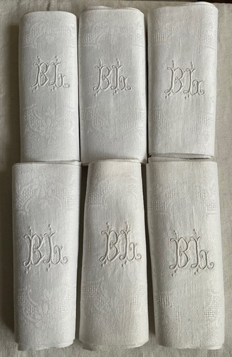 Antique serviettes vintage - serviettes, bl
