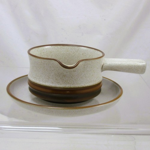 Denby pottery sauce - pottery, boat