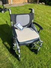 I GO Airrex LT Wheelchair Transit and Self Propelled Handle Breaks Black n Grey