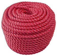 30m Rope 8mm Thick Red Thick Rope 30M Length Strong Thick Multipurpose Outdoor 