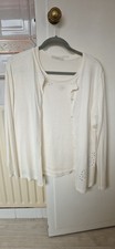 M & S Cream twin set 