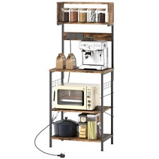 HOMCOM Bakers Rack with Power