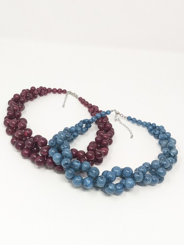 Chunky stwisted beaded