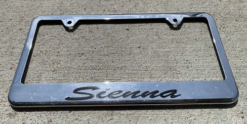Sienna license plate frame - sienna,