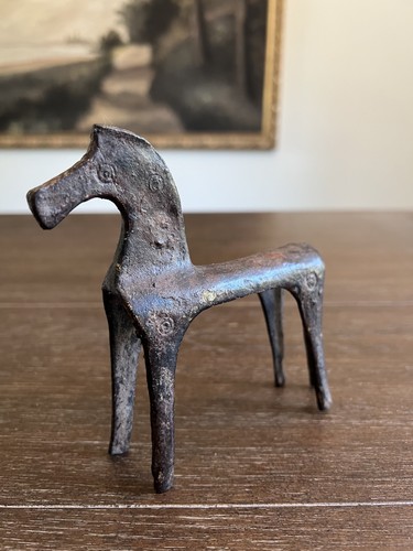 Vtg cast bronze horse - bronze, figurine