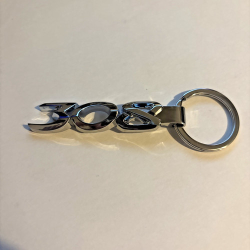 Peugeot 308 keyring silver - 308,