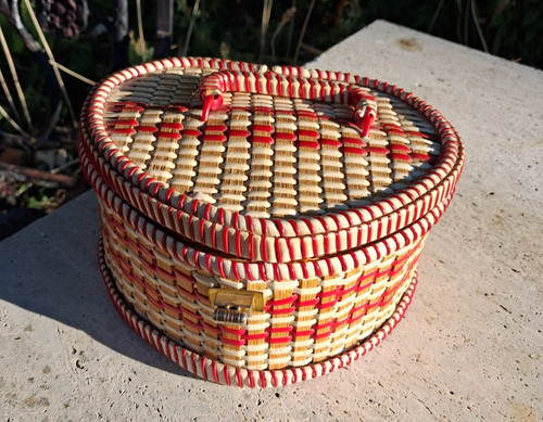 Vintage sewing box - box,, heart