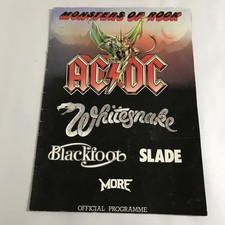 AC/DC, Whitesnake, Slade - Monsters of Rock - Original 1981 large tour programme