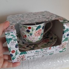 Large Breakfast Cup & Saucer