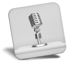 Awesome Fridge Magnet bw - Microphone Radio Broadcast  #37236