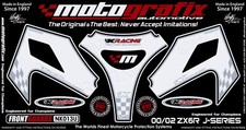 Kawasaki ZX6R 2000 - 2002 Front Fairing Number Board Motografix 3D Gel Protector