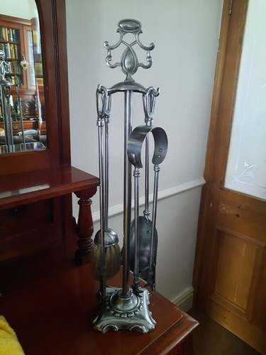 Antique edwardian chrome tall - antique,