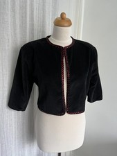 Vintage Velvet Black Bolero