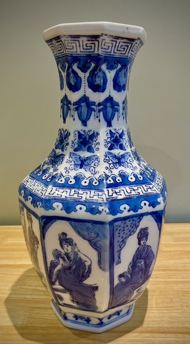 Oriental chinese vase with - oriental,