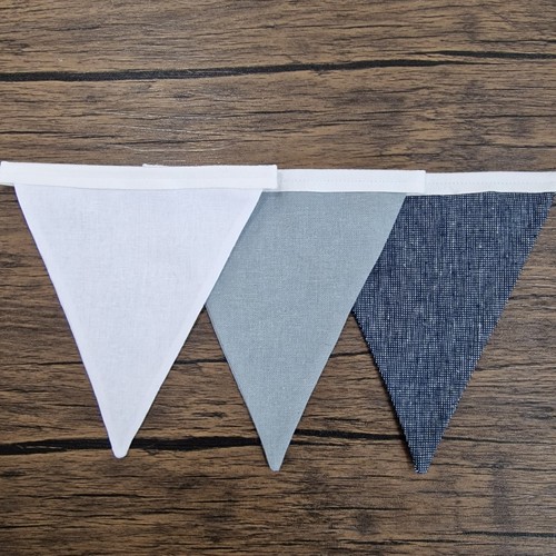 Linen nursery bunting - linen,