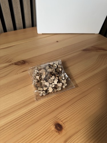 Mini wooden heart - wooden,