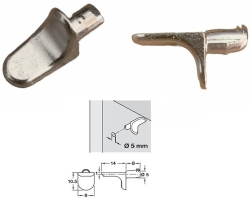 Steel shelf supports metal 5mm - supports,