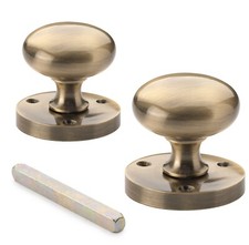 Antique Brass Sprung Victorian
