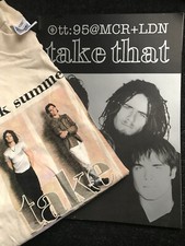 TAKE THAT 1995 Tour Programme & NEW T-Shirt Medium cream 42" Gary Barlow
