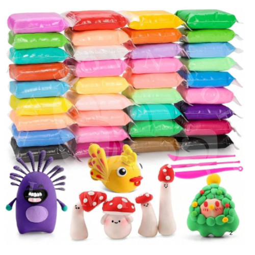 Colours air dry clay kit - dry,