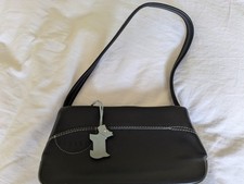Black leather handbag by