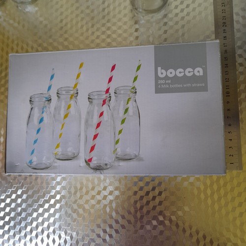 Small glass milk bottles - small,