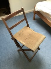 Vintage folding campaign chair