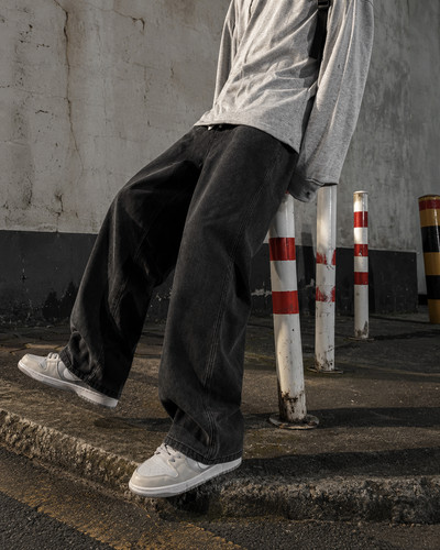 Men y2k baggy wide - wide, jeans