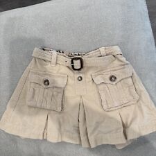 Burberry Beige Ribbed Belted Skirt For Little Girls Size 2 Y 