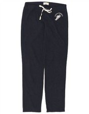 ABERCROMBIE & FITCH Womens Tracksuit Trousers UK 14 Large  Navy Blue AT02