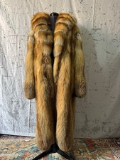 Real Red Fox Fur Coat