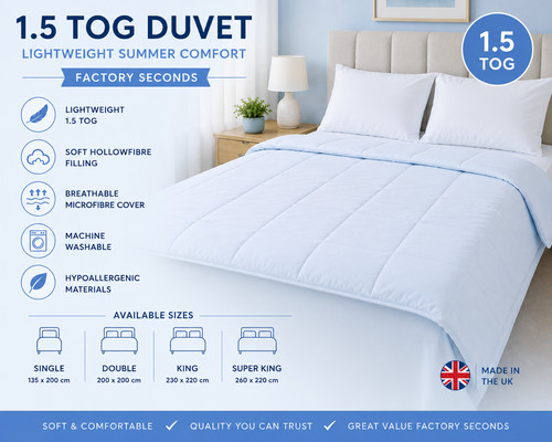 Tog duvet factory seconds - duvet,
