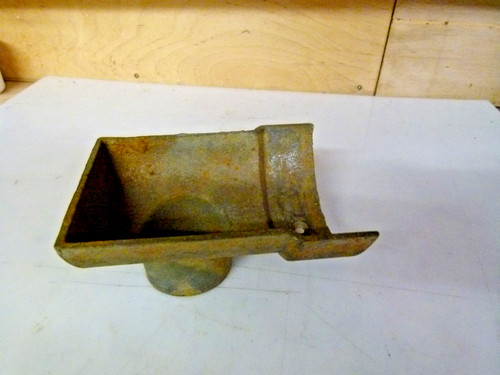 Cast iron gutter down pipe - down, and