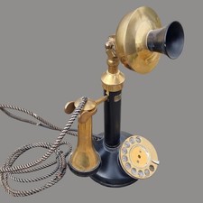 Vintage 1920s Candlestick Two Piece Telephone