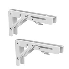 Folding Shelf Bracket 2 Pc Heavy Duty Foldable Shelf Bracket Metal Wall Mountain