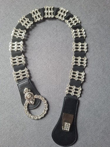 Ladies black clear jewelled - ladies,