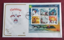 COTSWOLD FDC 2004 CHRISTMAS M/SHEET. BLOOMSBURY LONDON WC1 PMK