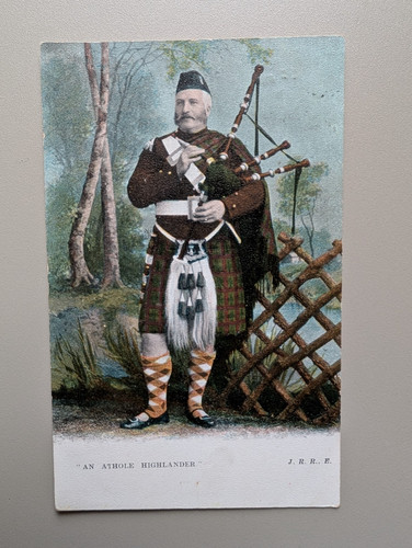 Old postcard athole - postcard,