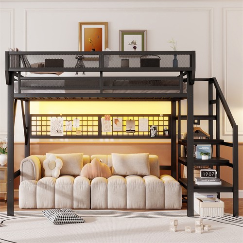 Queen size loft - bed, with