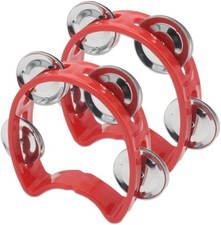 2 PCS Handheld Tambourine With