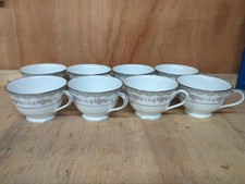 8 Cups Noritake Glenwood 5770 Japan Tea Cup Coffee Mug Vintage Shabby Chic Vgc