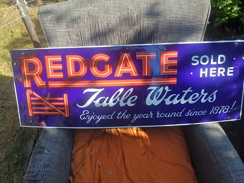 Original enamel sign - original,