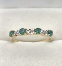 9ct Gold Emerald & Diamond