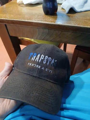 Trapstar men cap black with - cap,