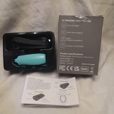 Ultrasonic Anti-Barking Dog Trainer Clicker Whistle. LED Light. USB Rechargeable