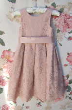 John Lewis Pink Lace Bridesmaid Prom Party Occasion Dress 4-5 £60