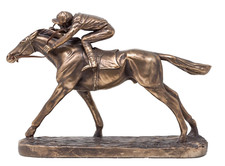 Flat Horse Racing Sculpture