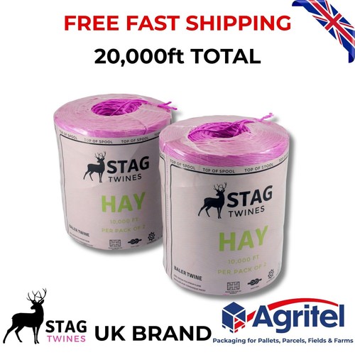Pink baler twine - twine, 10000ft