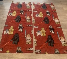 Star Wars Lego Red NEXT store Pair Curtains VGC 2011 Vader Luke C3PO R2D2 Etc
